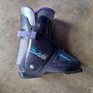 Vintage Nordica Ski Boots - Dark Gray and Purple